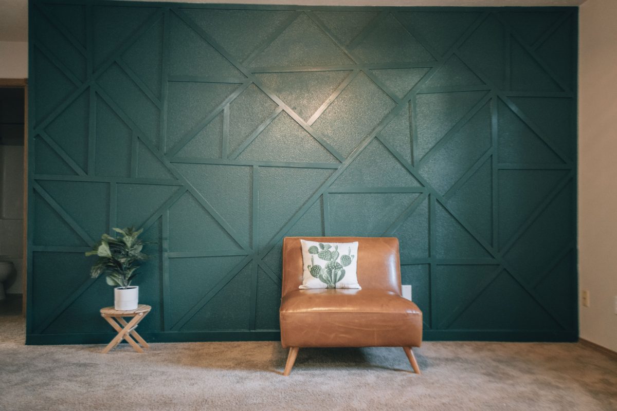 DIY Accent Wall: Modern Jigsaw