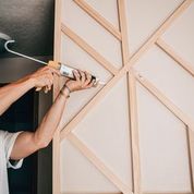 DIY Accent Wall: Modern Jigsaw