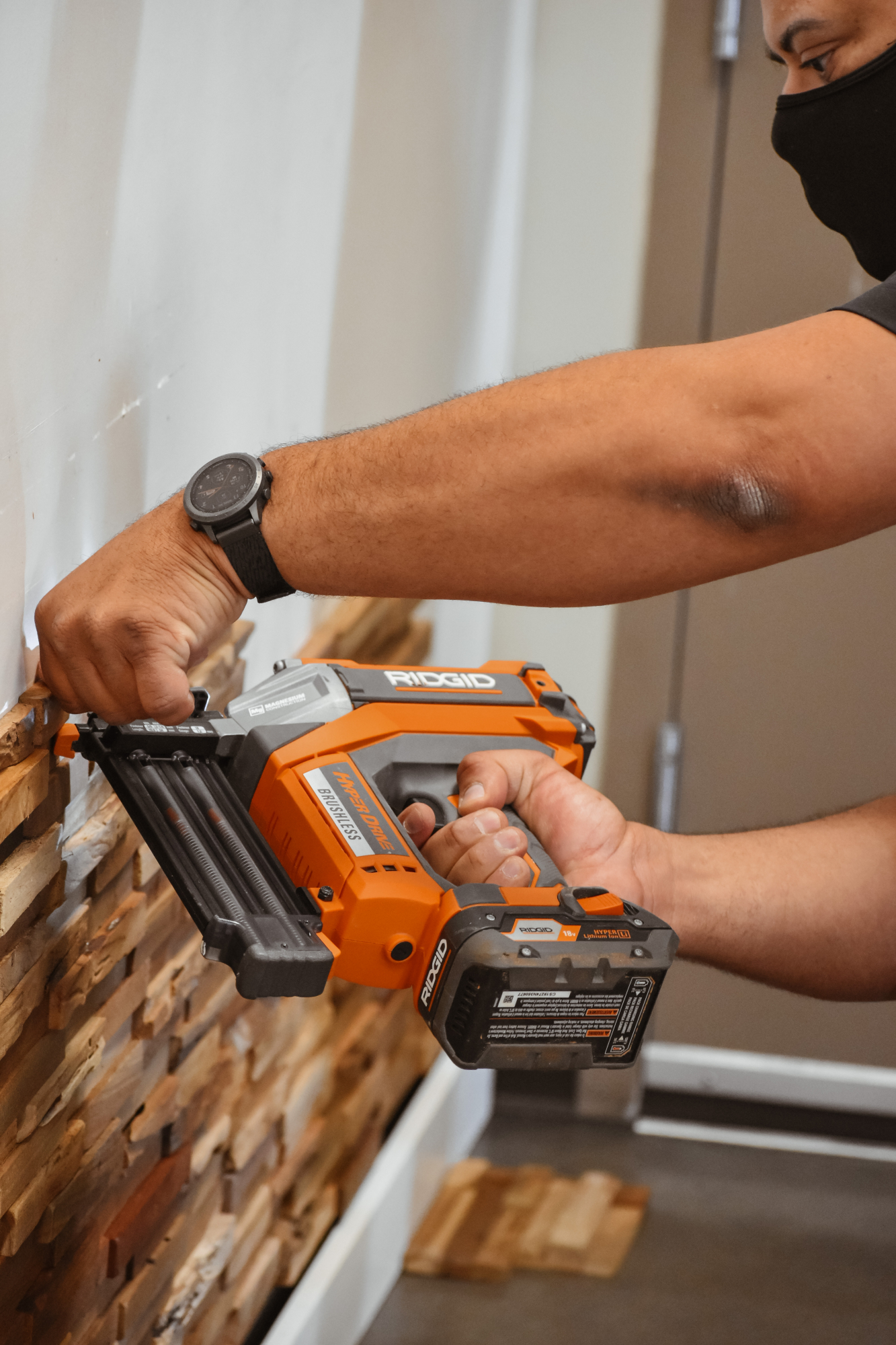 View of DIY Accent Wall: Accents by Woodgrain - Woodgrain
