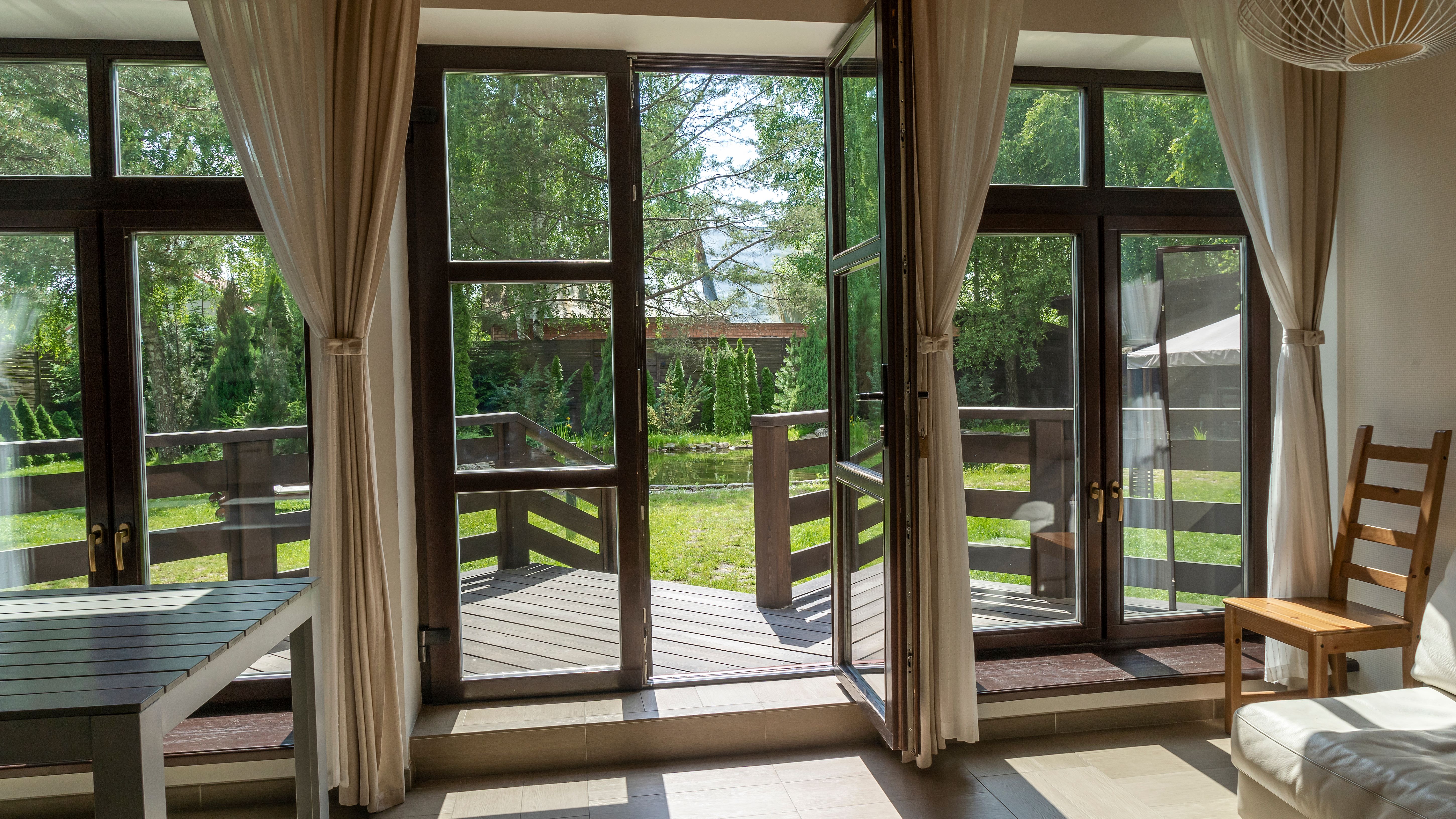 View of Blending Indoor and Outdoor Spaces - Woodgrain