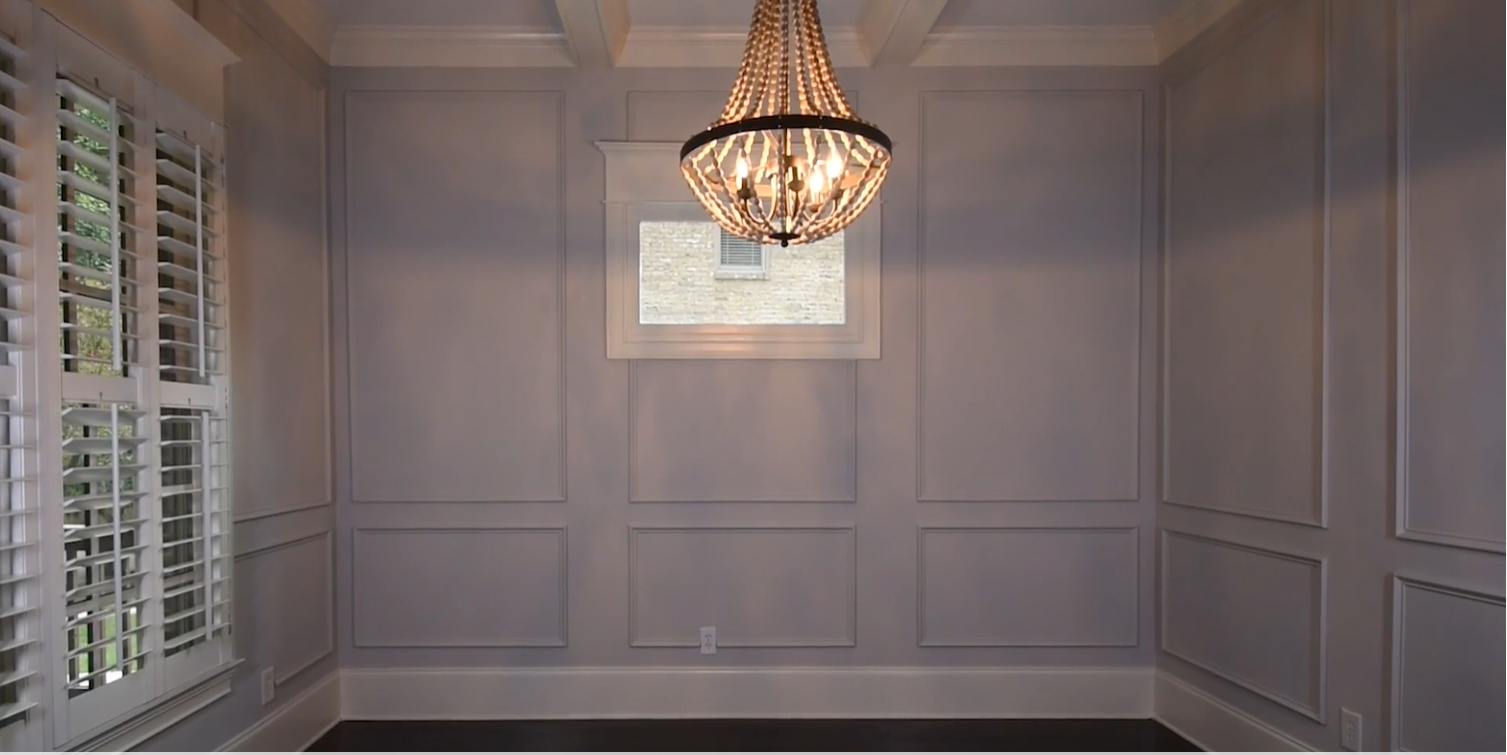 DIY Accent Wall Judges Paneling Woodgrain