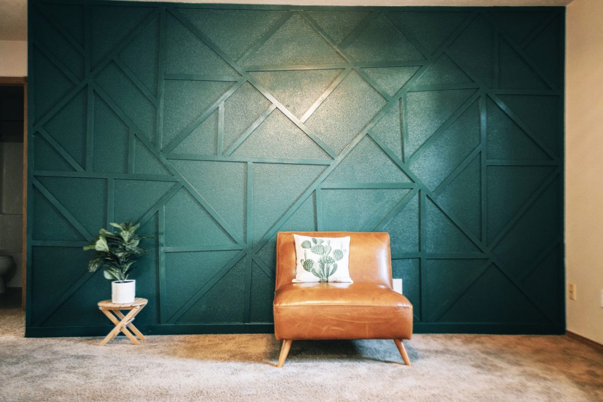 DIY Accent Wall: Modern Jigsaw